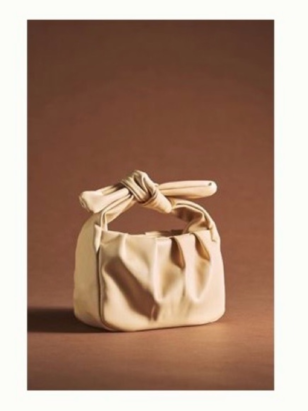 Anthropologie mini knot satchel purse
